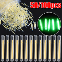 50/100PCS Fireflies Fluorescent Lightstick Light 4.5mm Fishing Float Rod Lights Dark Glow Stick Useful Fishing Tackle Accessorie