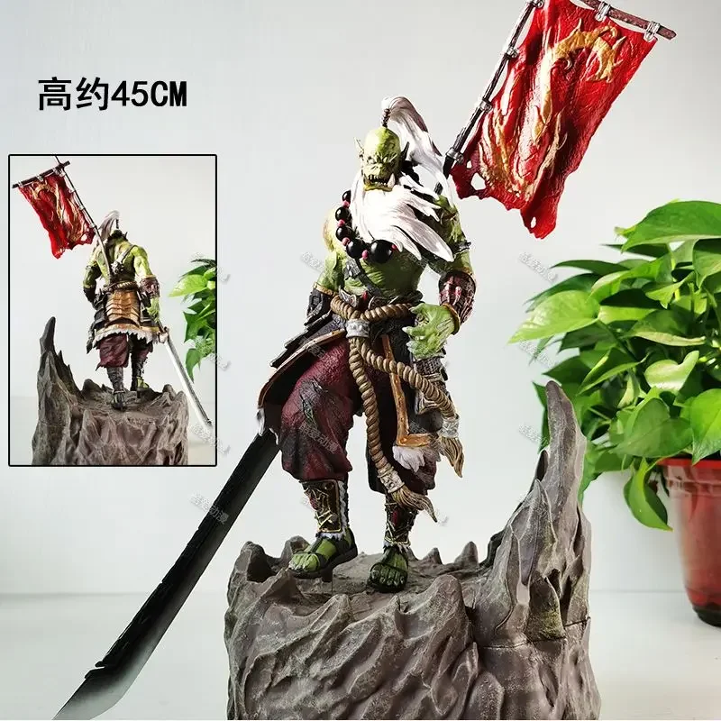 Anime Figure World of Warcraft Demon Hunter Action Figures Blademaster Samuro 45CM  GK Model Pvc Collection Statue Toy Gifts