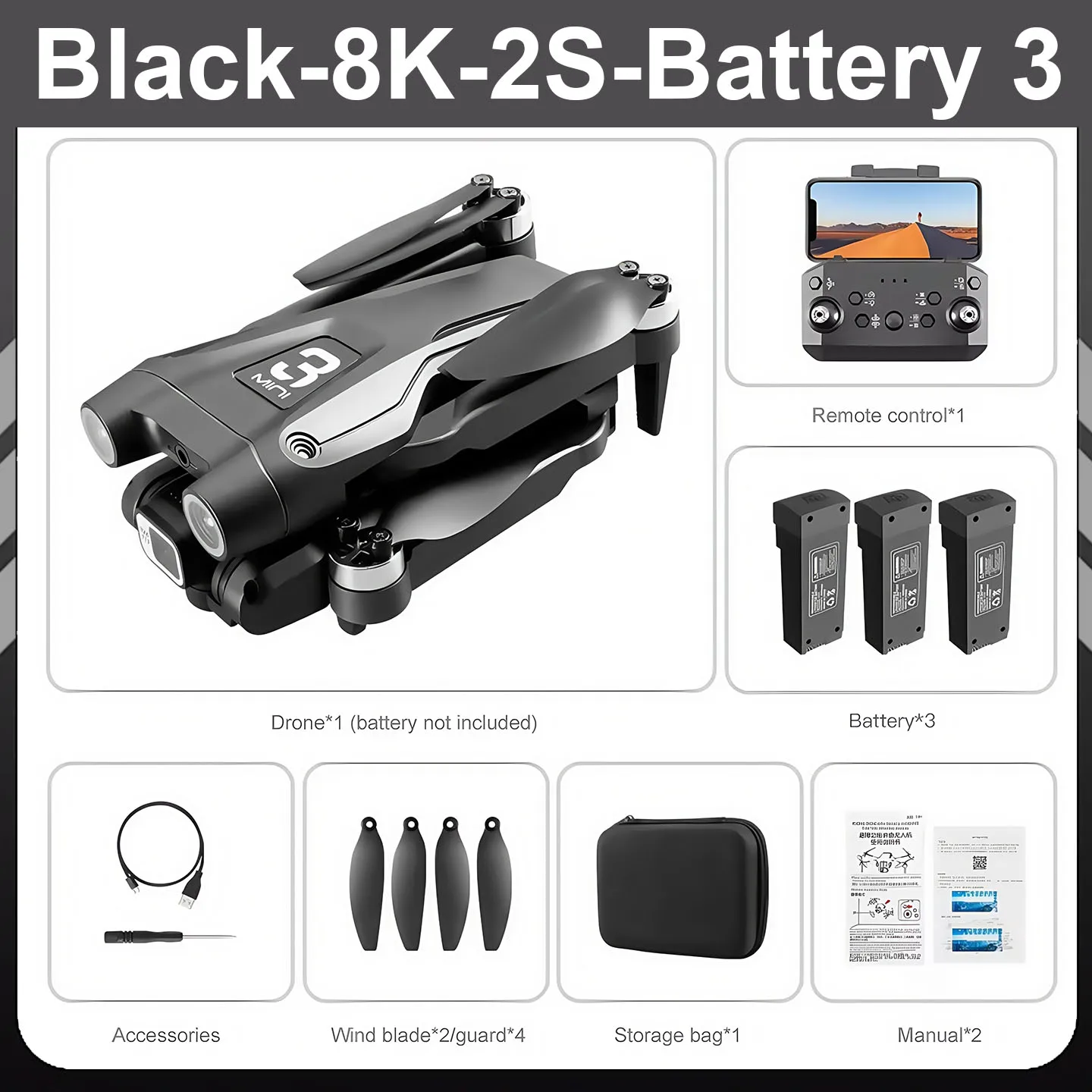 For Xiaomi Z908 Pro/MAX 8K Drone ESC Professional GPS Dron Optical Flow Localization 3sided Obstacle Avoidance Quadcopter Toys