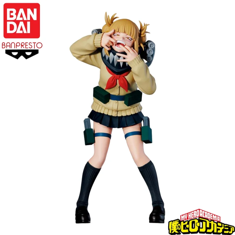 In Stock Original Bandai Banpresto My Hero Academia Toga Himiko Anime Characters Model Toy Birthday Present Garage view 3