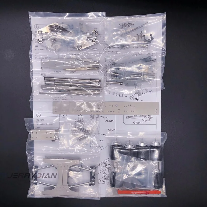 Scaleclub 1/14 suporte único 8 airbag tandem sistema de suspensão adequado para tamiya lesu para scania man volvo peças de carro