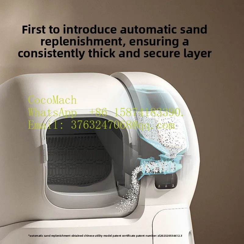 Automatic Sand Replenishment Smart Cat Toilet Electric Self Cleaning Cat Litter Box Machine