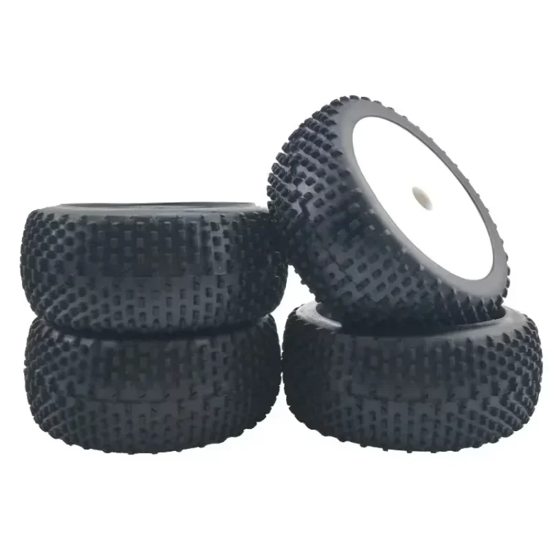 ยางรถออฟโรด 4 ชิ้น ขนาด 112 มม. พร้อมดุมล้อหกเหลี่ยม 17 มม. สำหรับรถแข่ง RC ขนาด 1/8 ขับเคลื่อน 4 ล้อ ใช้กับเครื่องยนต์ไนโตร HPI HSP BAZOOKA CAMPER Kyosho ZD Hongnuo