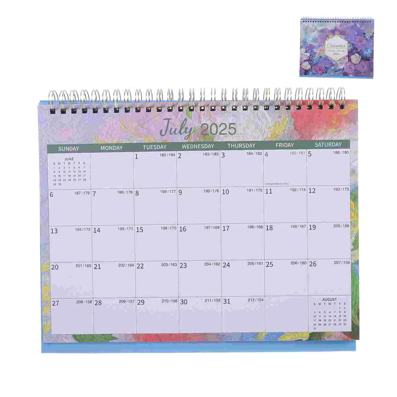 2025 Desk Calendar Year Monthly Calendars Makeup Advent Home Accessory Decorative School Household Office