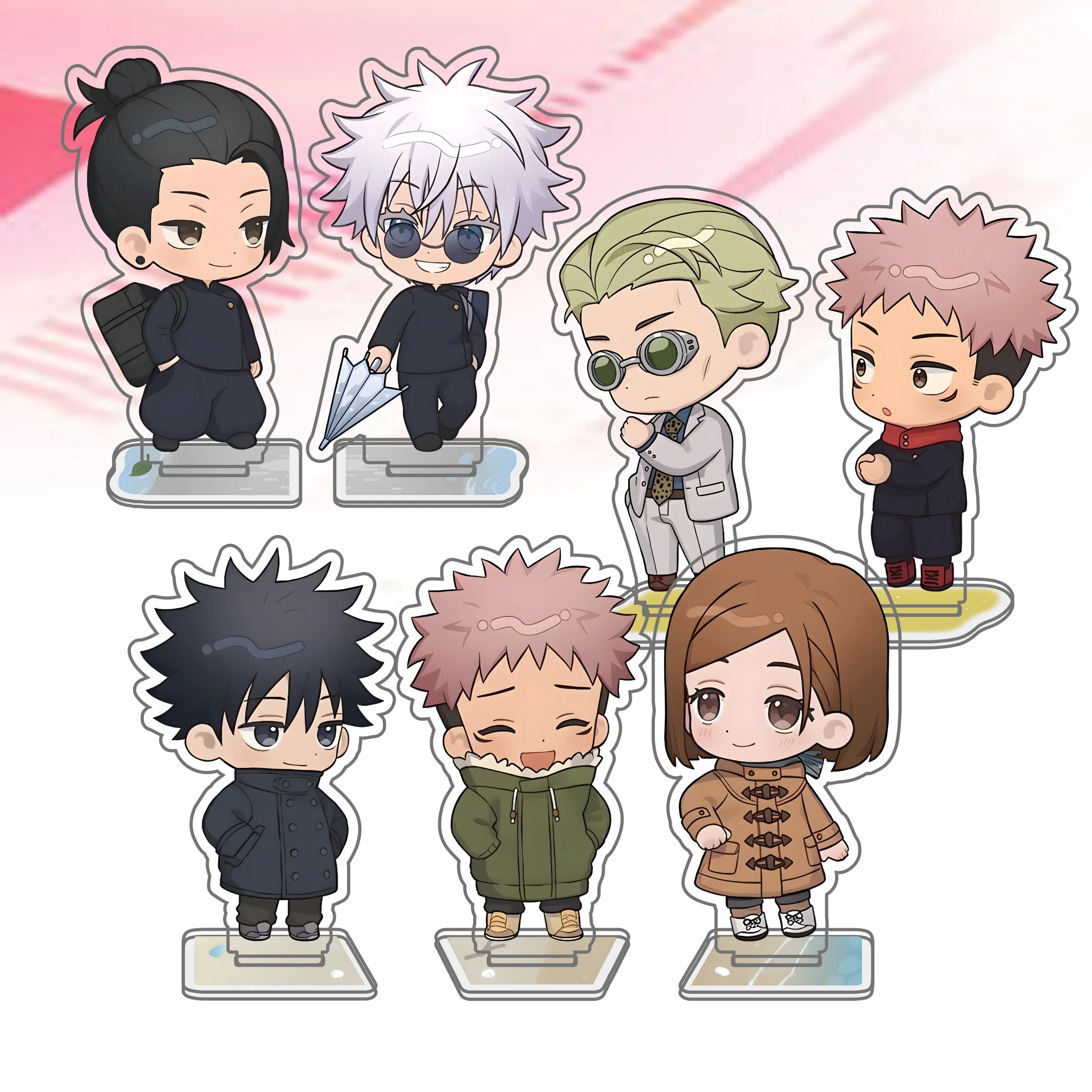 Anime Jujutsu Kaisen ! Panneau en acrylique de 10 cm Yuji Itadori/Satoru Gojo, décoration de bureau, cadeau, porte-clés