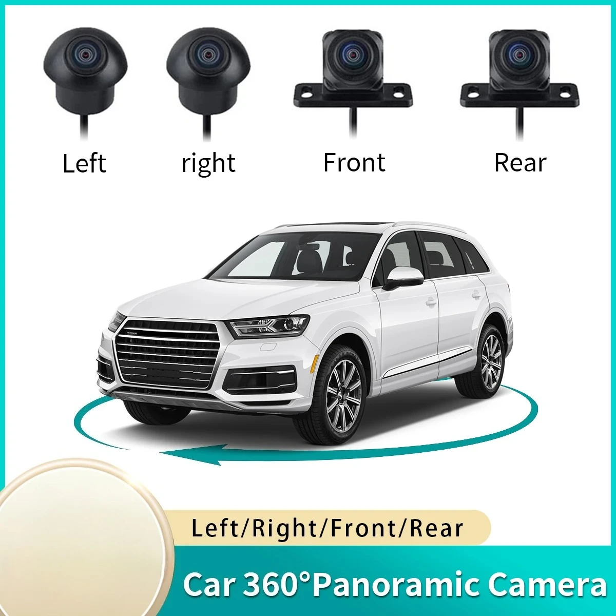 360° Degree Car Camera 1080P 3D Panoramic Surround Rear / Front / Left / Right View Reverse Camera Kits for Android Car Radio