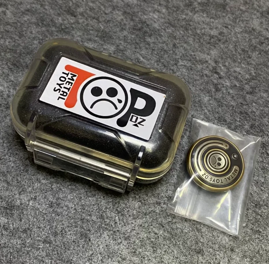 Used EDC Metal Toys Dz Top-C brass+white copper mechanical coin peek section board fidget spinner metal decompression toy