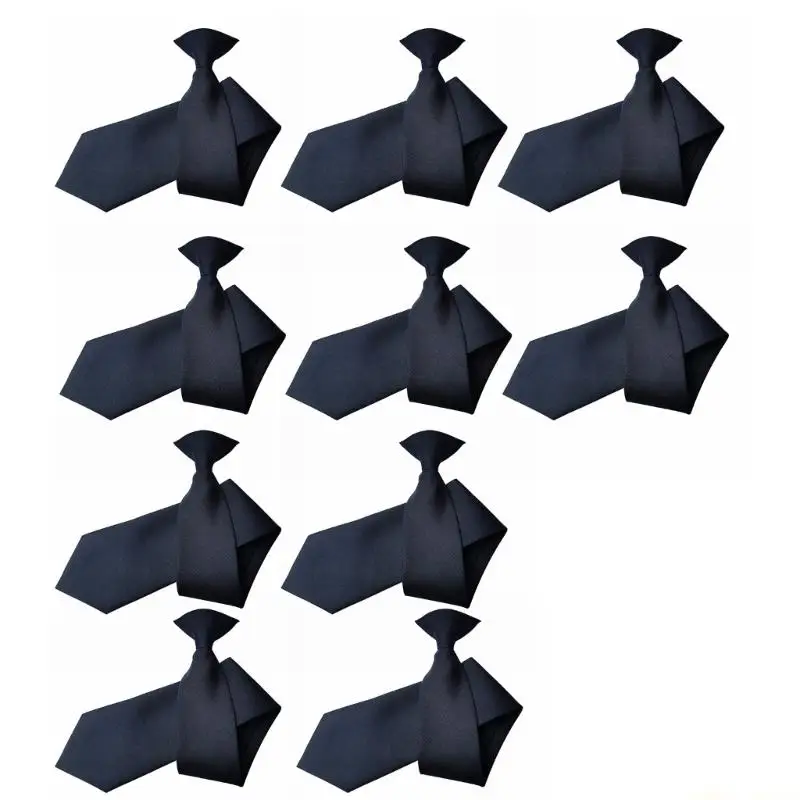 31bf-10x-corbata-con-clip-corbata-tela-suave-preatada-para-eventos-escolares-y-negocios