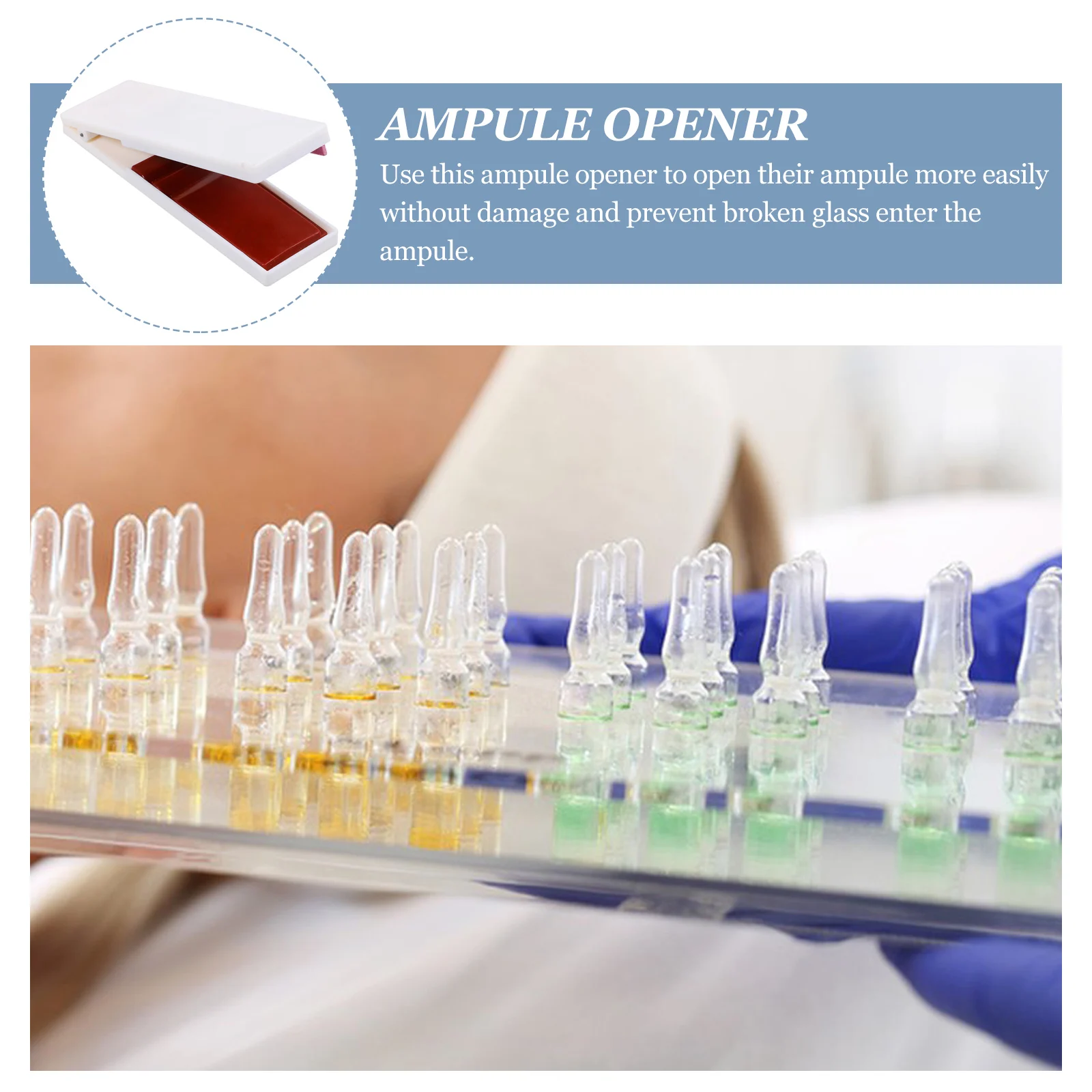 Apribottiglie Strumento per fiale Medicina medica Infermiera Dispositivo per la rimozione del coperchio piccolo Interruttore di vetro per