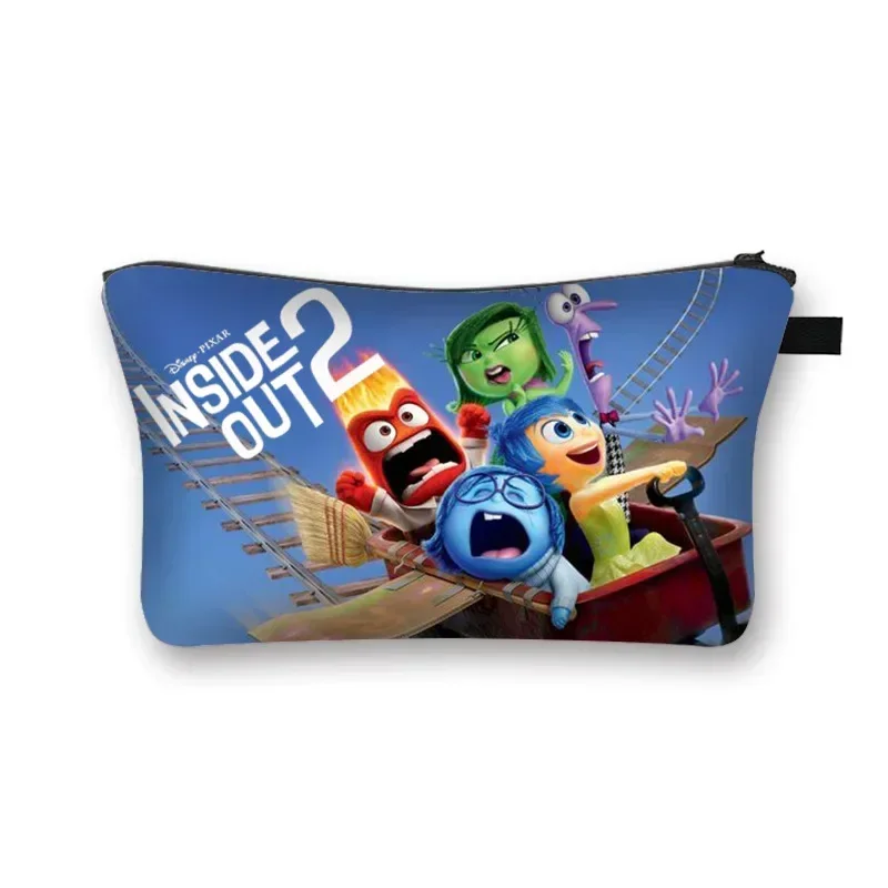 Disney Anime Inside Out 2 Trousse de maquillage pour filles, sac à main pour enfants, porte-monnaie, cadeau d'anniversaire, dessin animé, mini Kawaii