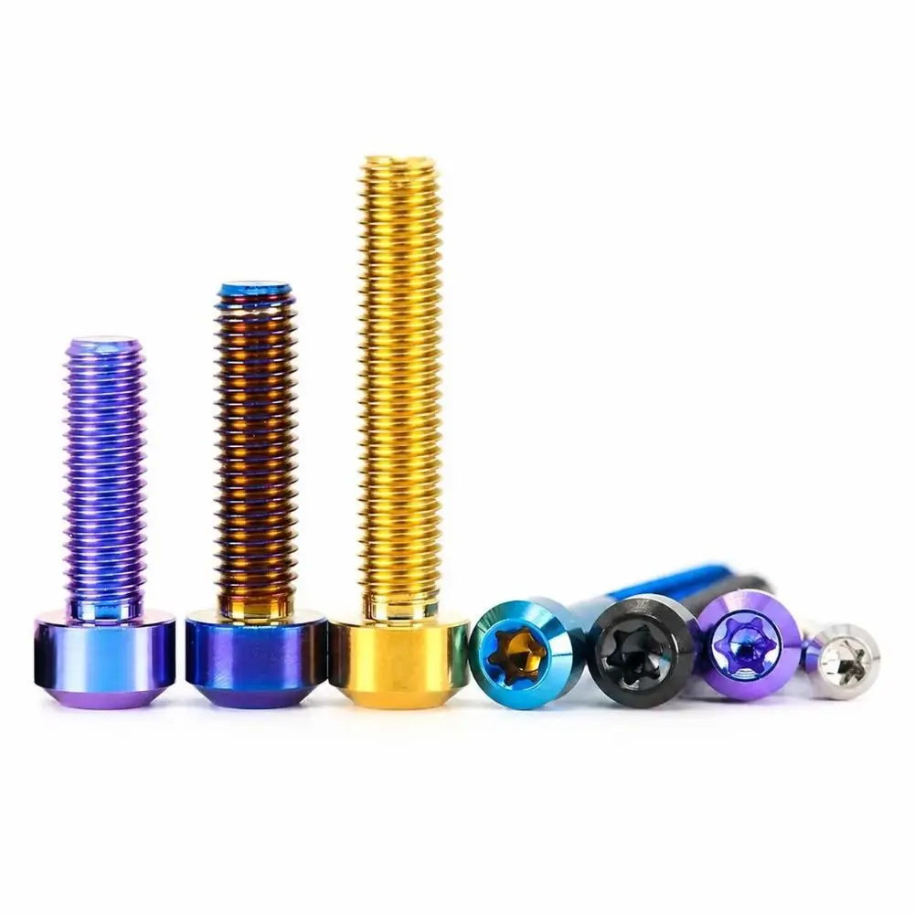 Durable M6 Titanium Screw Titanium Six-Lobe Head Cap Screw Torx Drive Torx Bolt Motorcycle Upgrade
