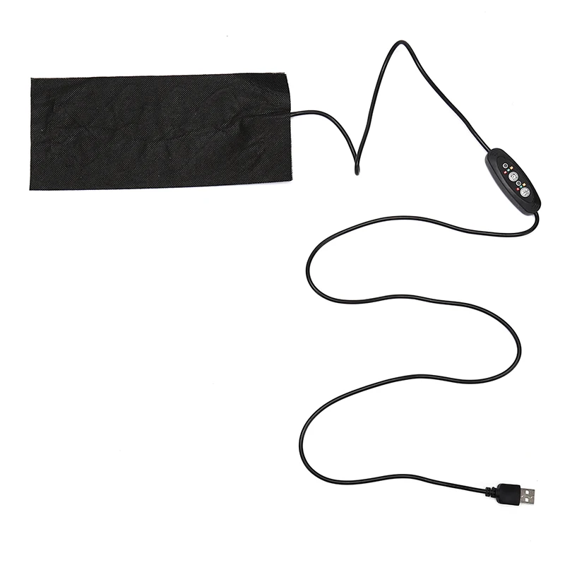 Riscaldatore per controllo della temperatura USB termoforo a 3 ingranaggi in fibra di carbonio fai da te termico