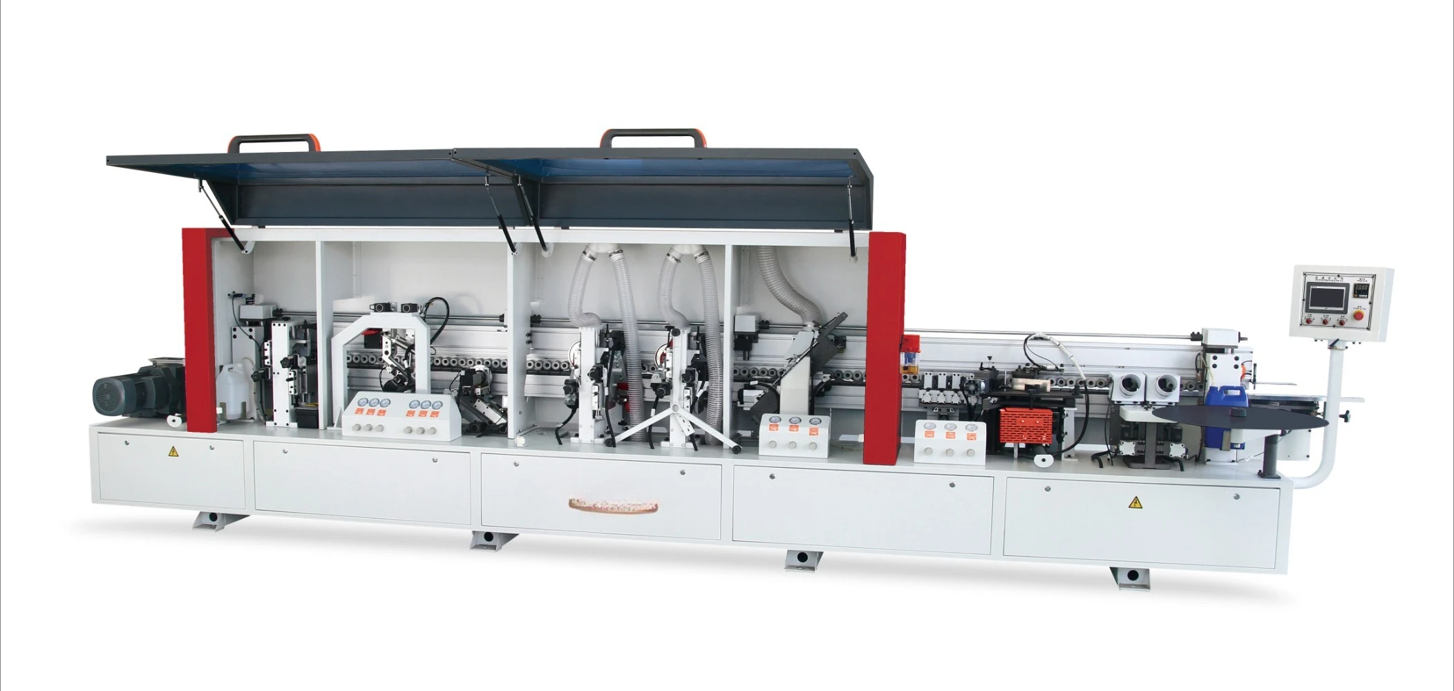 New Wood Edge Banding Machine Parts Engine/Motor/Gear/Bearing Components ZX896 Model 30m/min Feeding Speed 25KW Power 1 Year