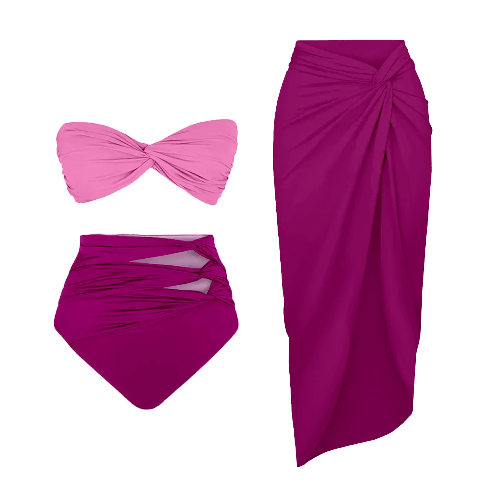 

Комплект бикини пуш-ап с накидкой, сексуальный купальник, женский лоскутный купальник с высокой талией, бикини, женский купальный костюм, боди, пляжная одежда