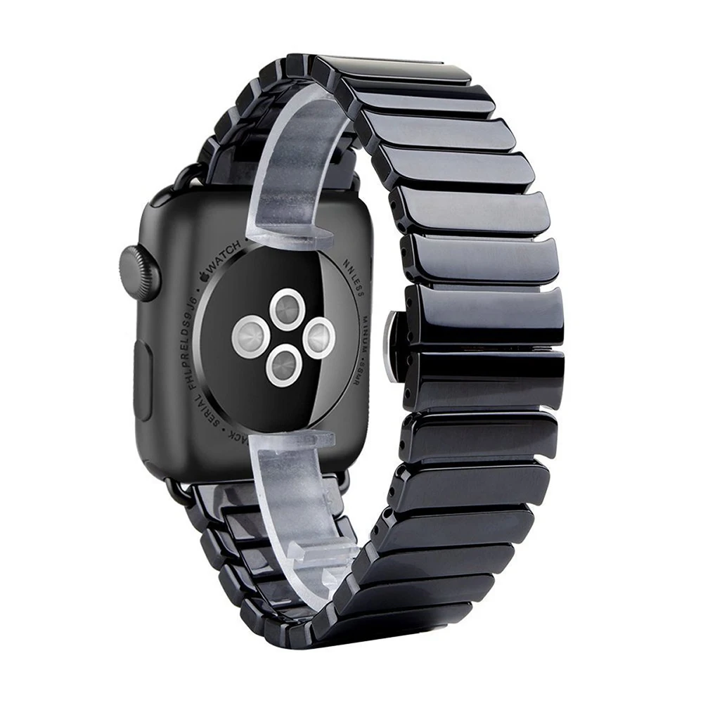 

Ceramic Strap for Apple Watch 6 5 4 40mm 44mm Smart Watch Bracelet Watchbands for iWatch Ultra 49mm 10 42mm 46mm 9 8 7 45mm 41mm