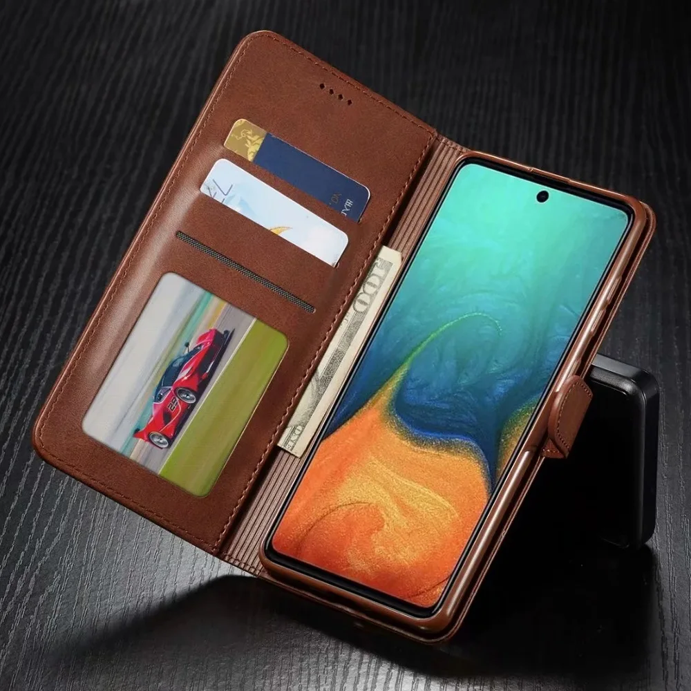 Leather Wallet Case Voor Xiaomi Poco F3 M3 X3 Nfc Redmi A1 Note 10 9 Pro 9S 8T 7 5 4X Flip Cover 10C 9 9T 8 7A 6 6A 5 Plus Mi A2