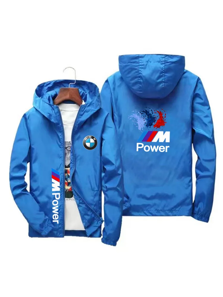 AliExpress 2025 BMW new men's business, leisure jacket, fashion cycling outdoor windproof jacket, high quality brand men's baseball jacket.