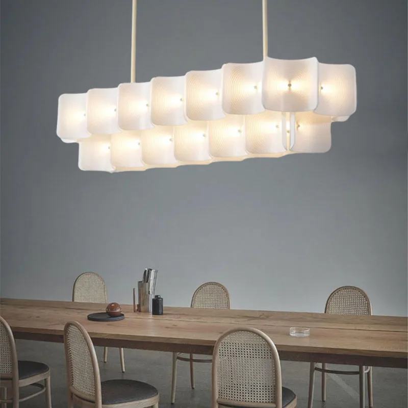 Modern Living Room LED Chandelier New Style Acrylic Restaurant Kitchen Lighting Fixtures Changeable Dimming