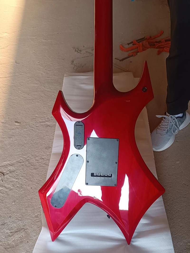 In stock B.O.C.RICH Red quilted maple top electric guitar, active pickup, need more pictures Contact seller, in stock, fast ship