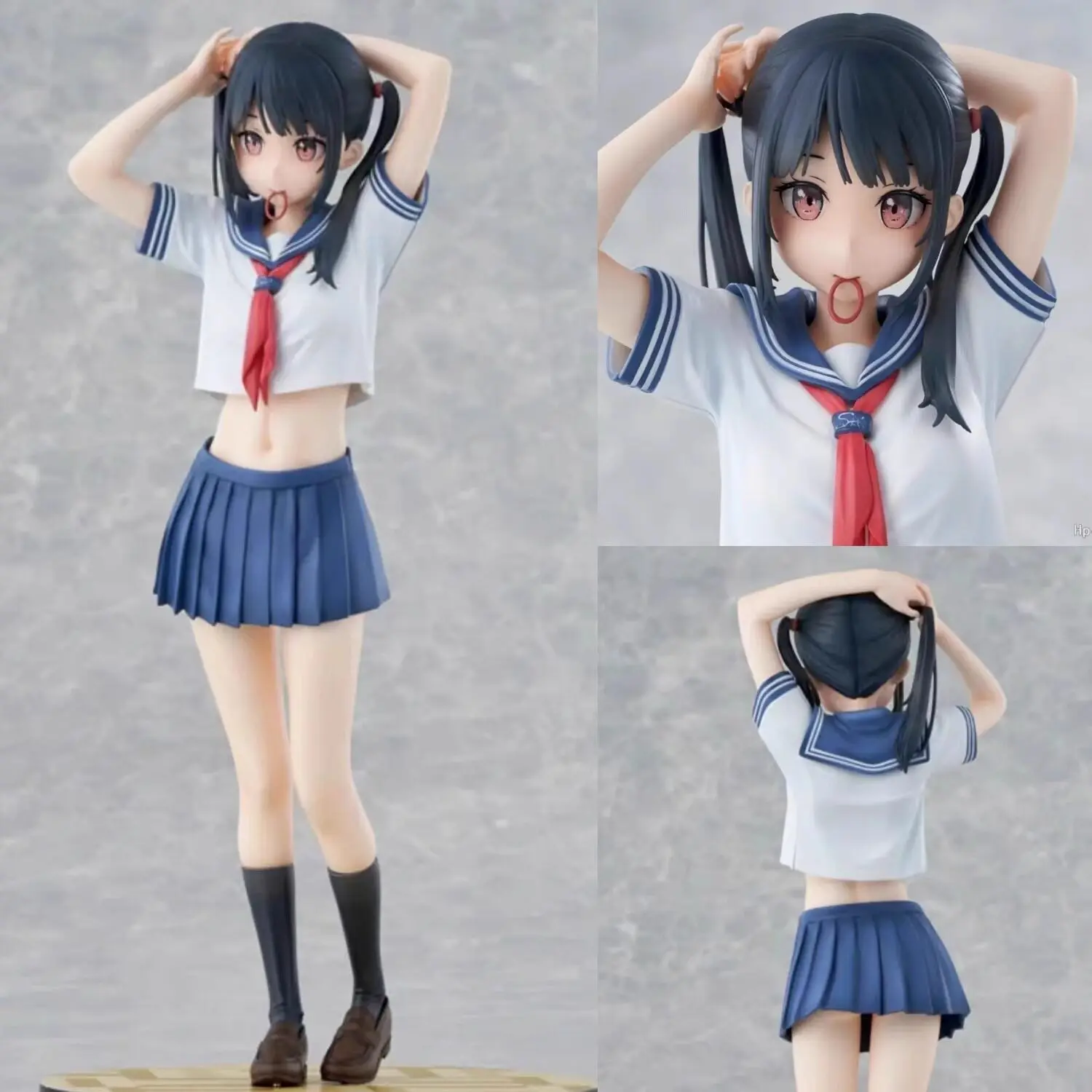 Anime-Figur im Matrosenuniform-Stil, sexy JK-Schuluniform, 2D-Kunstobjekt, Computergehäuse-Dekorationsmodell