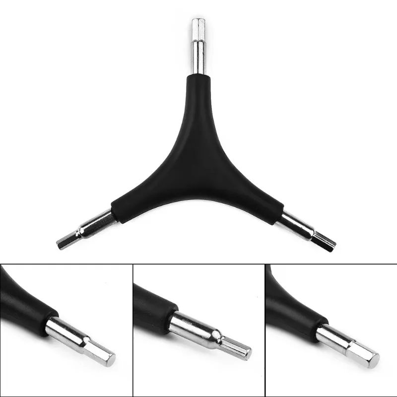 Y-Shaped 3-Way Hex Wrench, 4/5/6mm Allen Key, Steel Bicycle Repair Tool for MTB & Cycling