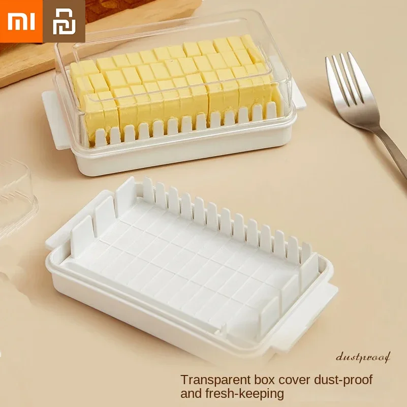 Xiaomi Youpin Butter Cutter Box Cheese Butter Storage Box with Lid Dish Butter Container for Refrigerator Kitchen Gadgets New