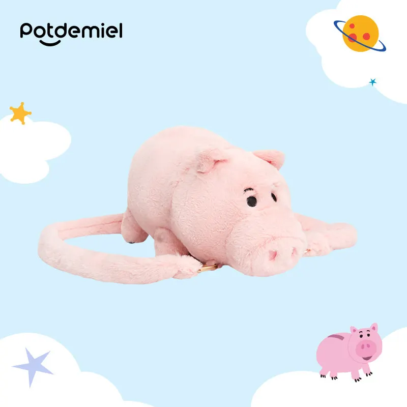 

Potdemiel Disney Honey Pot Плюшевый рюкзак с ветчиной и свиньей — милая сумка для куклы на двойное плечо с регулируемым ремешком, подарок на день рождения для девочек