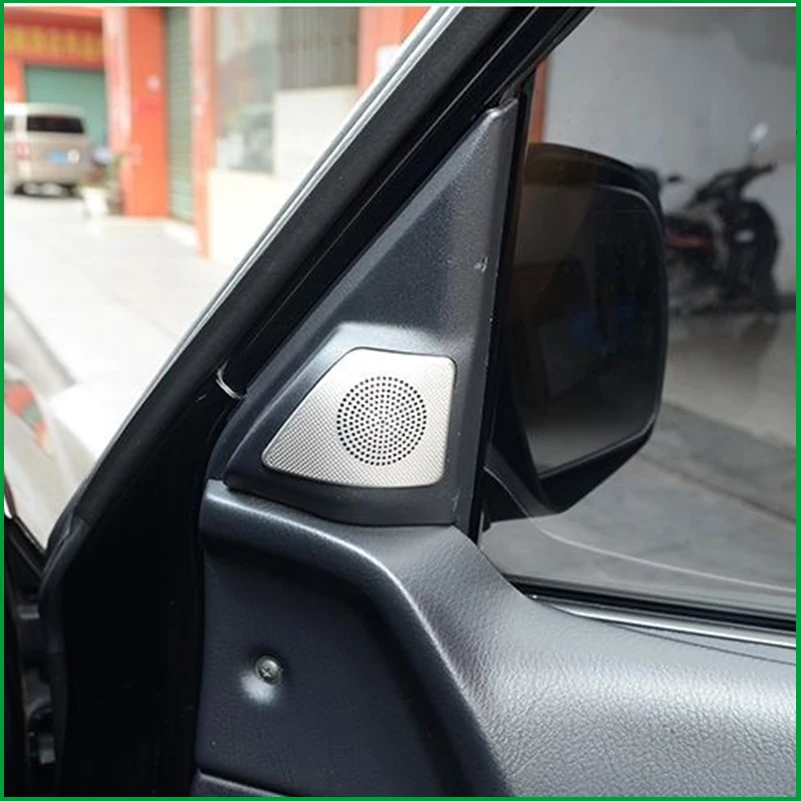 

Car Styling For Mitsubishi Pajero 2016-2020 A-pillar Speaker Loudspeaker Cover Sticker Trim Decoration Frame Auto Accessories