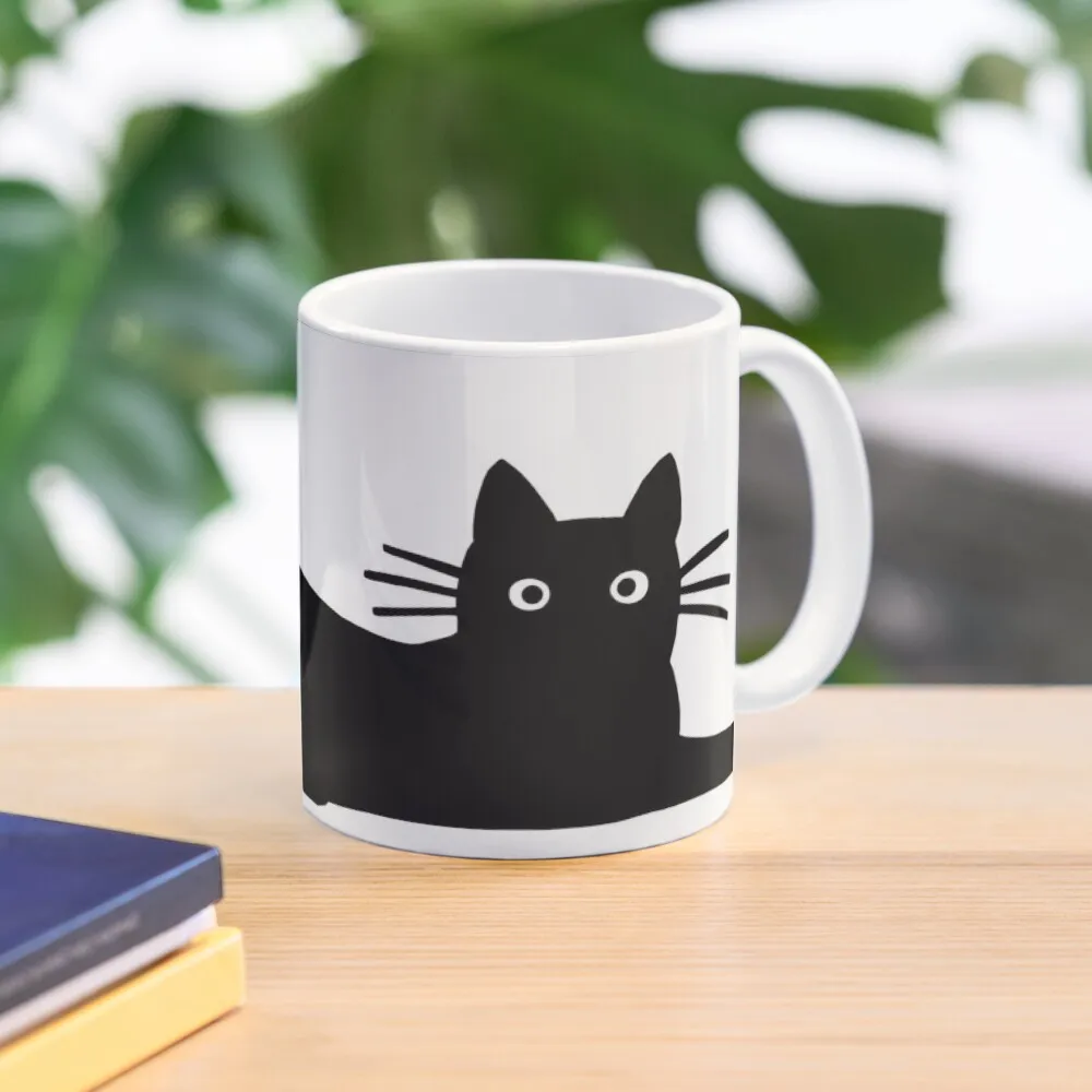 

Black Cat Coffee Mug Custom Mug Ceramic Coffee Mug Coffee Cup Sets