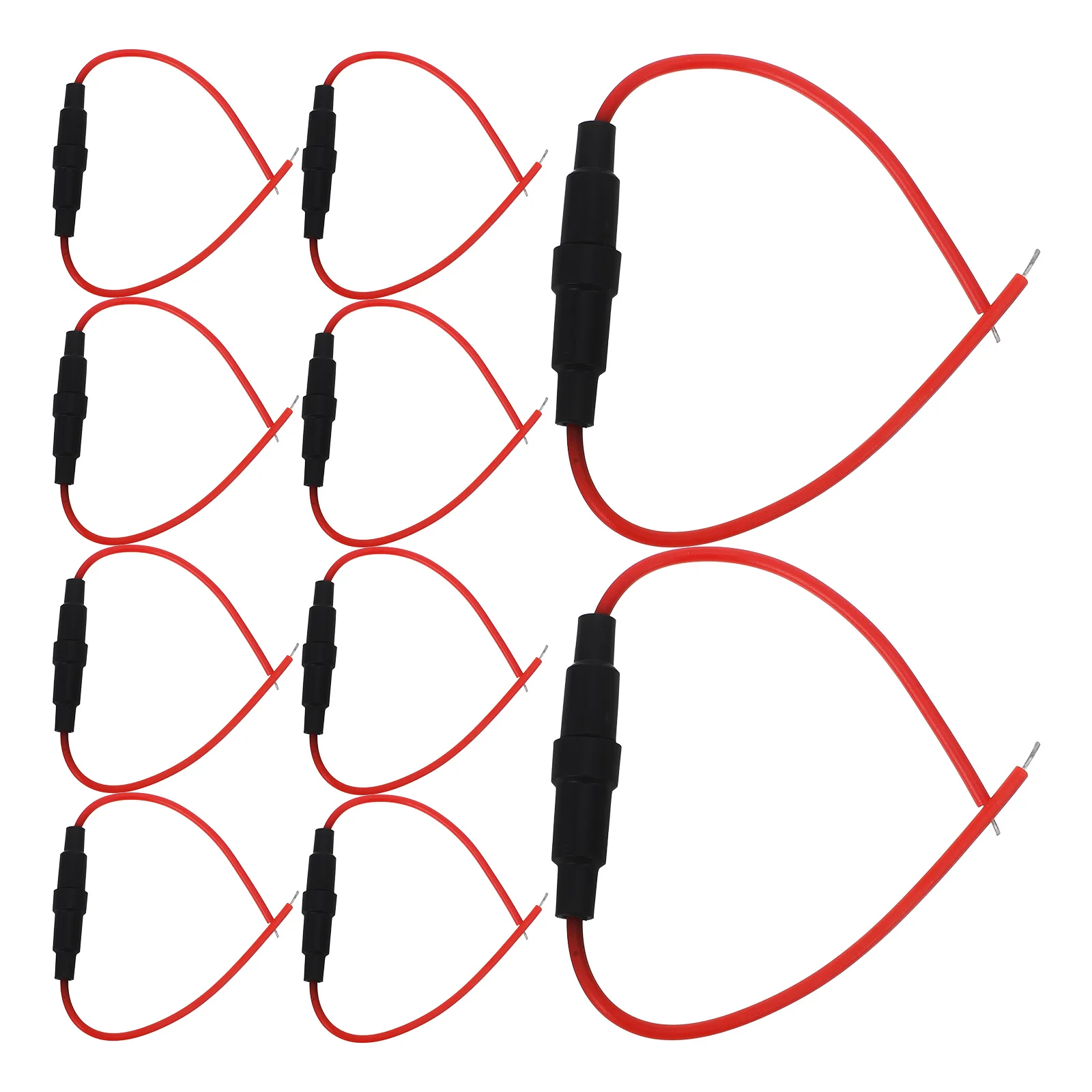 

10Pcs Inline Fuse Holder Car Boat Truck Electrical Wiring Versatile Compatibility Inline Fuse Holder Automotive Parts