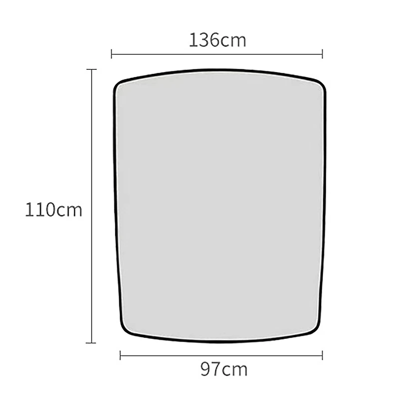 For Tesla Model Y 2021 Car Sunroof Sunshade Net Skylight Protective Cover UV Heat Insulation Net