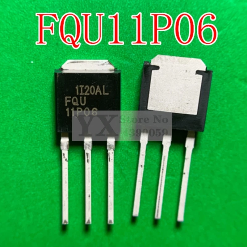 (5-20PCS) FQU11P06 P CANAL 60V 9.4A EM LINHA TO-251