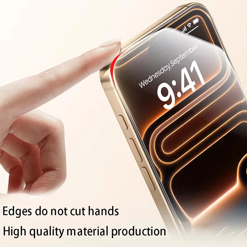 1-5PCS Tempered Glass For iPhone 18 17 Pro Max 16 15 14 Plus 13 12 Mini 11 17 Air XR XS Dust Free Installation Screen Protectors - view 3