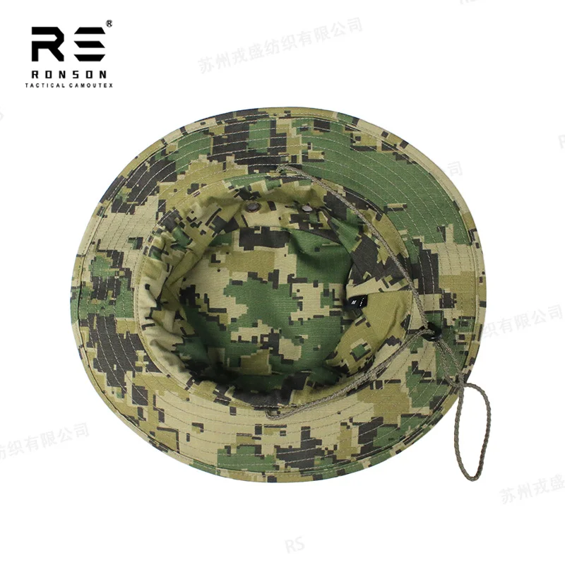 المكسيك US4CES التمويه صيد السمك بوني قبعة N/C 50/50 مزق وقفة النايلون القطن ميل المواصفات النسيج مقاوم للماء NIR الاستخدام المتين التكتيكي #3