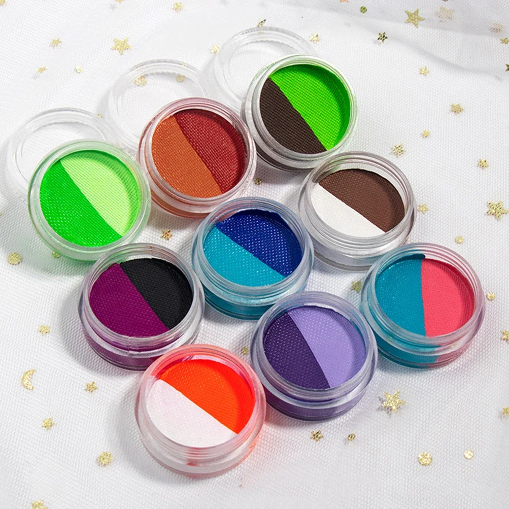 50 Pieces Two-color Water Activated Uv Neon Pastel Eyeliner Cream Neon Powder Eyeshadow Pigment Water-soluble Face Painting