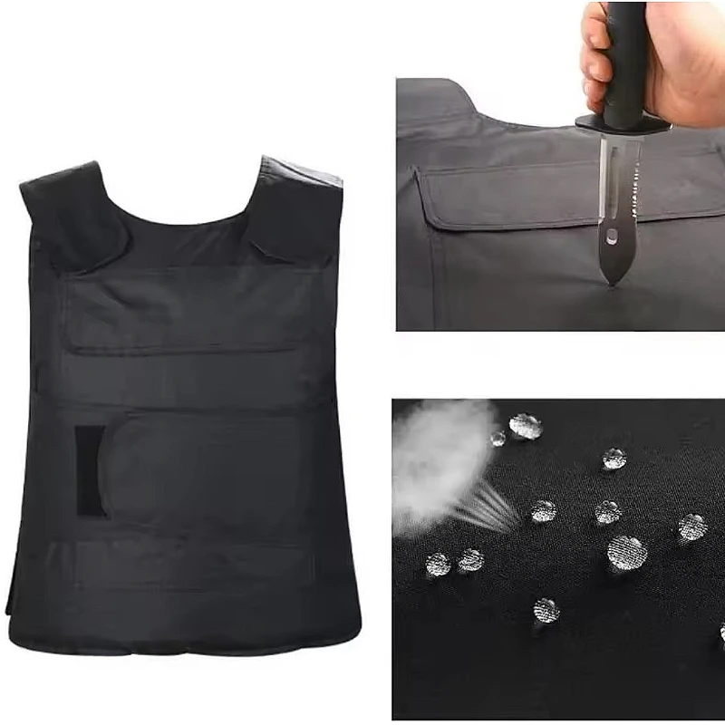 High Manganese Steel Hard Security Stab-Resistant Vest Outdoor Cut Proof Anti-Puncture Vest Armor Tactic Defence Guard Clothing
