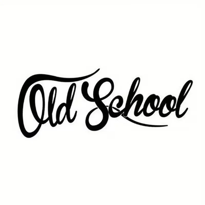 Retro Vinyl Car Decals - Waterproof, Durable Old School Style Stickers for Window & Auto Exterior Accessories