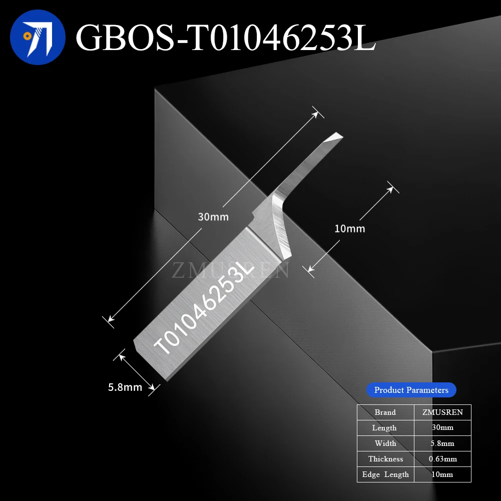 10 قطعة GBOS الاهتزاز سكين T01046251 46253L 40073R 39999 33856 صالح ATOM الرقمية القاطع الجلود شبكة النسيج إيفا شفرة القطع