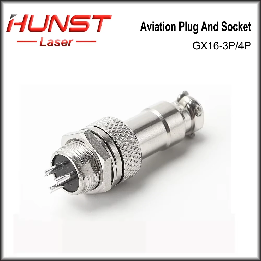 HUNST GX16-3P/GX16-4P Aviation Plug Connector Metal Butt Plug Suitable For Foot Pedals And Swivel Joints