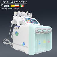 6 in 1 Professional Beauty Facial Machine Hydra Aqua Deep Cleaning Skin Care Device H2-O2 Hydro Dermabrasion RF Bio-lifting