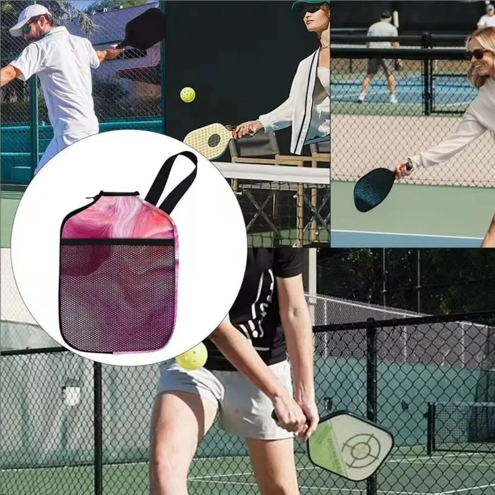 New Neoprene Pickleball Racket Sleeve Protective with Pocket Pickleball Paddle Cover Waterproof Storage Protector Bag