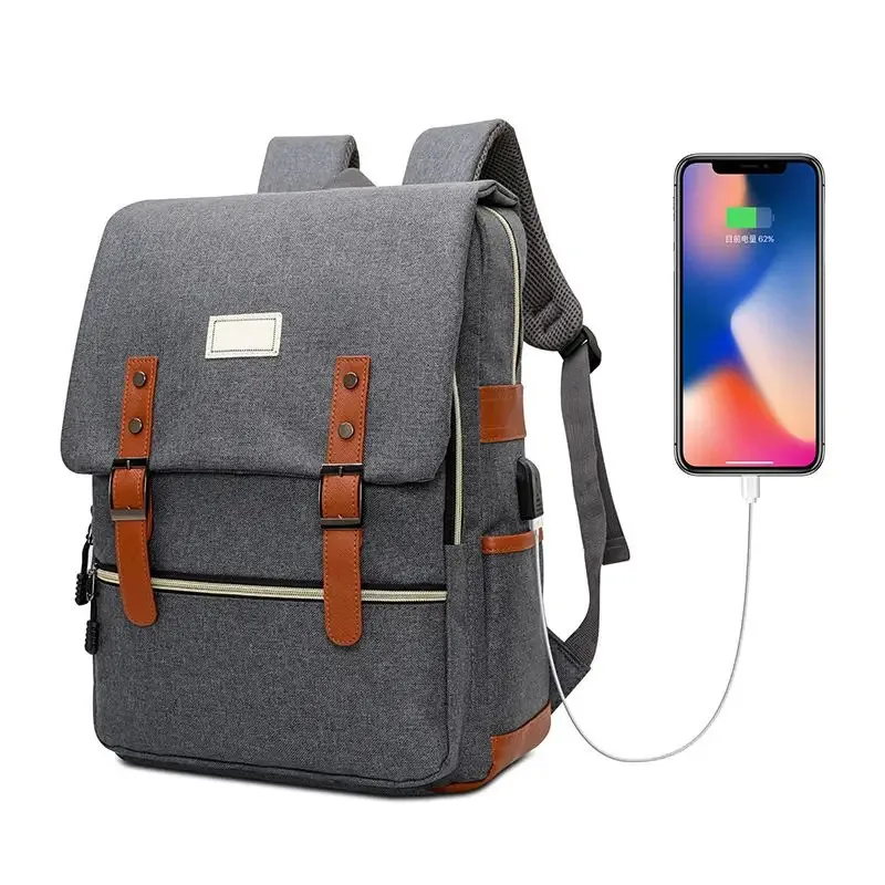 Vintage Unisex Oxford Waterproof Backpacks Large Capacity Men Travel Bag Women Students School Books 16 Inch Laptop Backpack