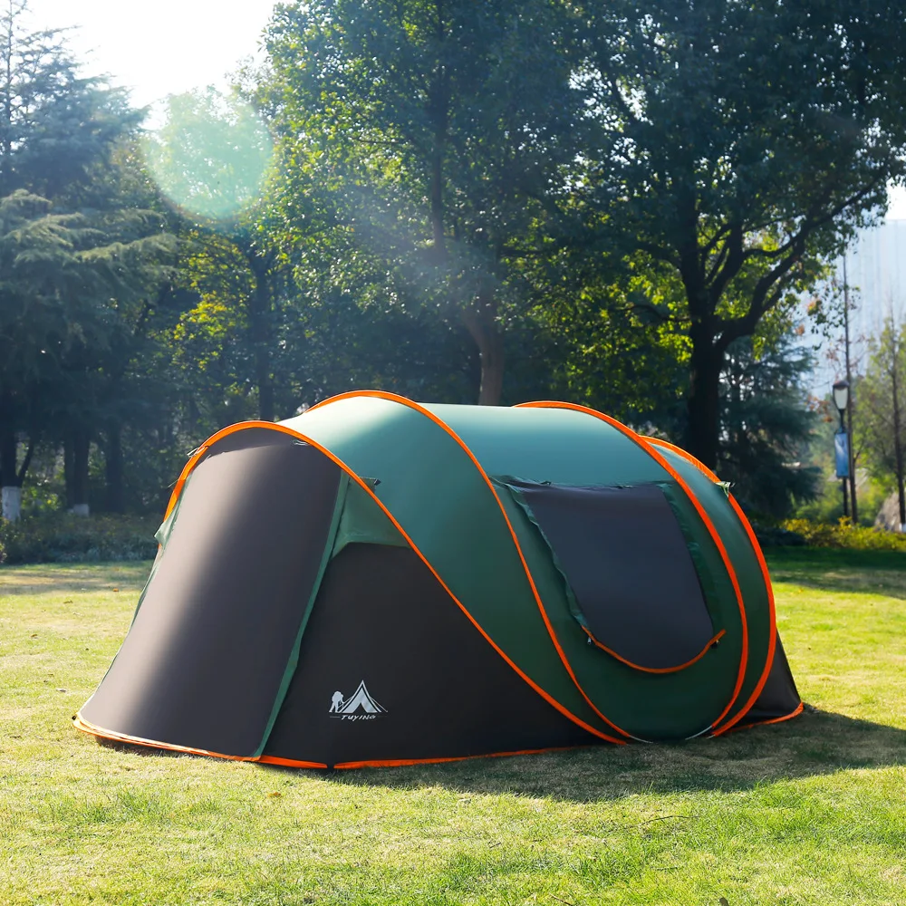 3-4  Person Outdoor Automatic Pop Up Tent Camping Portable Rainproof Family Awning Beach Pegola Car Self Driving Relief BBQ Tarp