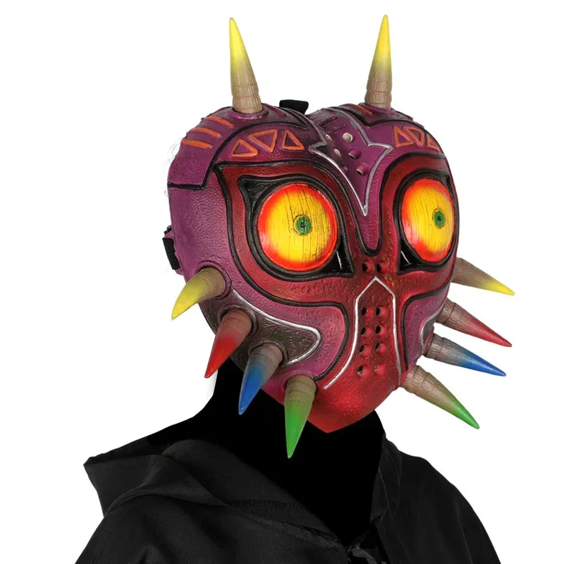 CyMajoras Mask Legend مضحك الجدة اللاتكس قناع مخيف واقعية قناع الوجه هالوين تأثيري حلي الدعائم الكبار