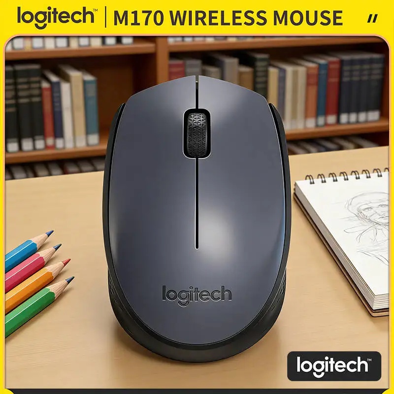 

Беспроводная оптическая мышь Logitech M170, Plug & Play, 1000 DPI, 12 месяцев автономной работы, для ПК, Mac, ChromeOS, настольных компьютеров