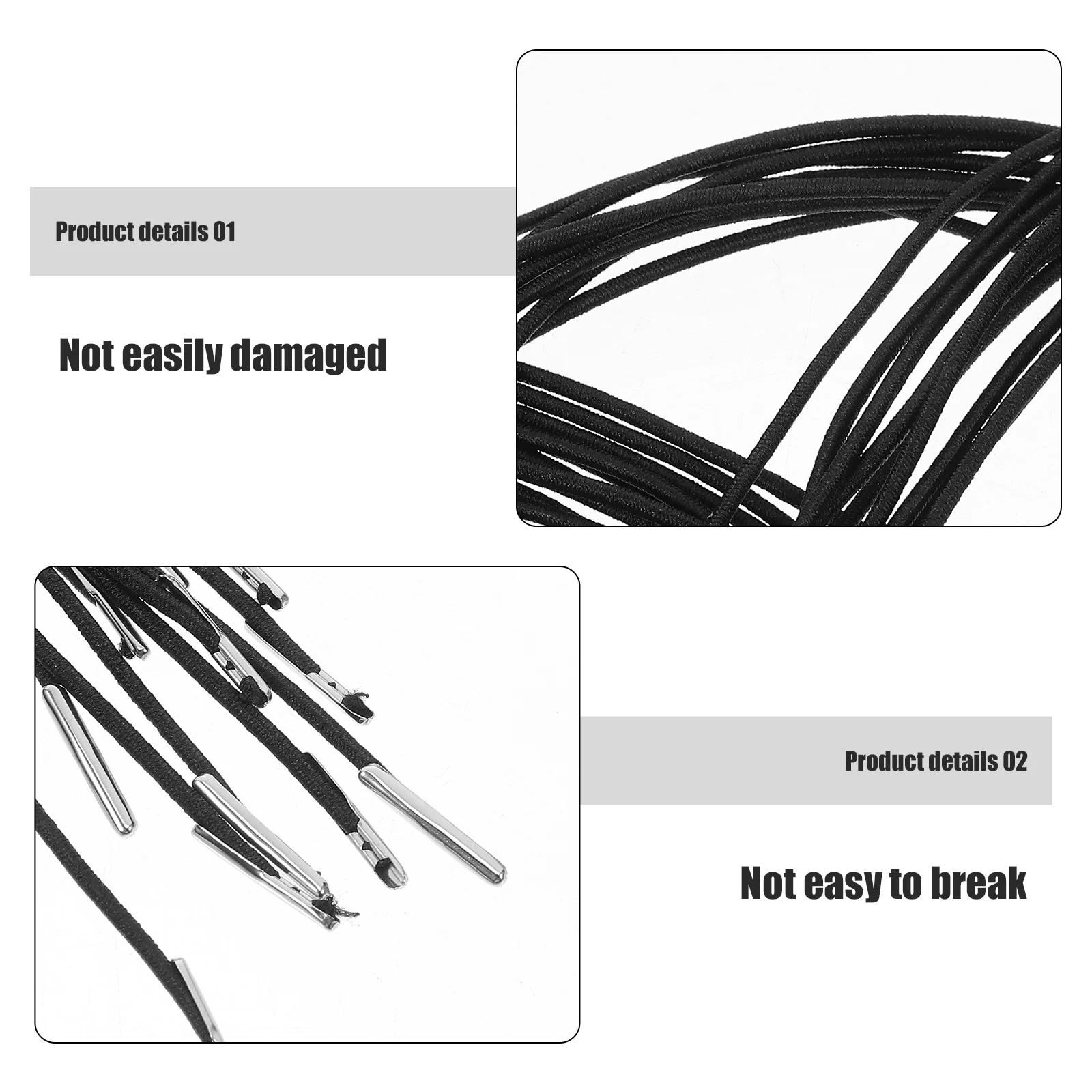 

Elastic Cord Round Hat Rope For Masks Windproof Hat Cords Barbed Fasteners Metal End Elastic Strings Crafts