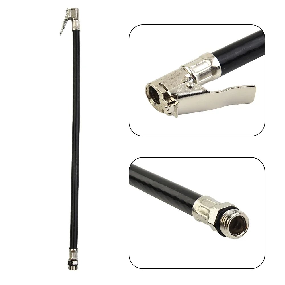 Connecteur de tuyau de jauge de pompe de tuyau de pneu de voiture de pression de gonfleur de pneu d'air Flexible pour des pneus d'automobile tiges gonflables rapides