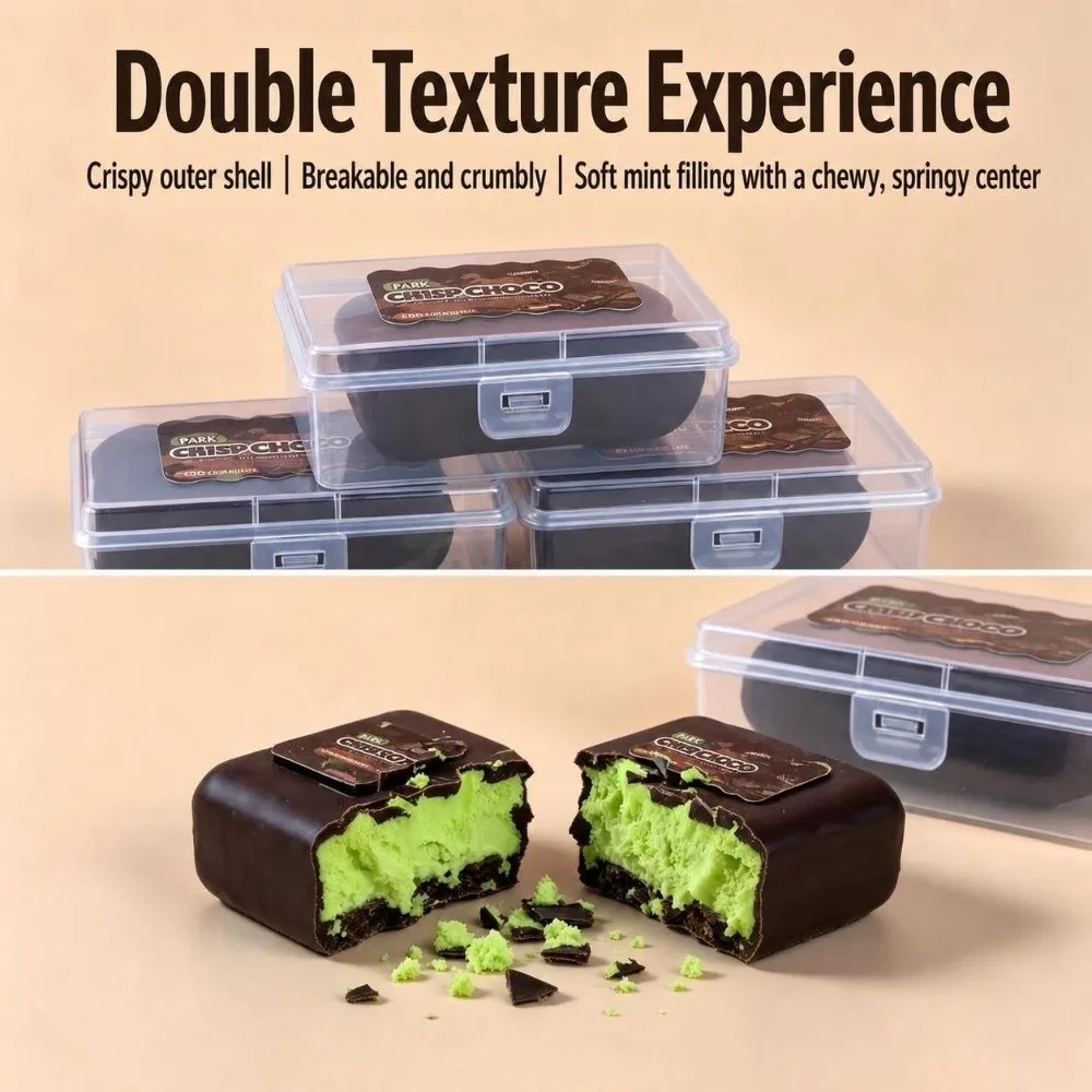 Chocolate Wax Cracking Squeeze Toy Donut Cat Paw Crispy Stress Balls Crackable Texture Handmade Craft Soft Gel Fidget Toy