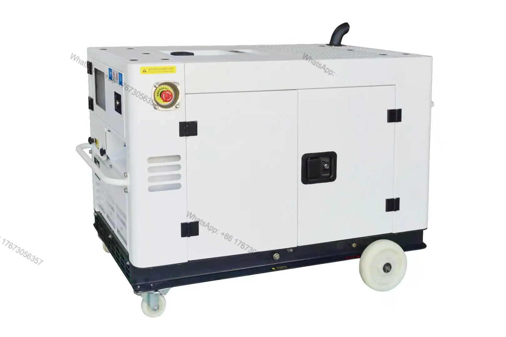 Cheap Price Small Silent Air Cooled Two Cylinder 15kva 12kw Generator Dies El For Sale