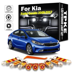TPKE 13Pcs LED Bulb Interior Dome Map Sun Visor Light Kit For Kia Forte Cerato K3 2009 2010 2011 2012 2013 2014 2015 2016 2017